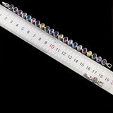 Colorful Bracelet 925 Silver with Zircon Gemstone for Women Wedding