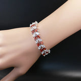 925 Silver Bracelet with Zircon, Elegant and Shiny