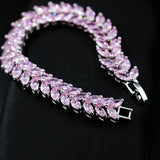 925 Silver Bracelet with Zircon, Elegant and Shiny