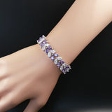 925 Silver Bracelet with Zircon, Elegant and Shiny