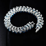 925 Silver Bracelet with Zircon, Elegant and Shiny