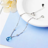 Water Drop Sapphire Gemstone Bracelet for Wedding Party