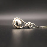 925 Silver Necklace with Pearl Zircon Pendant for Women