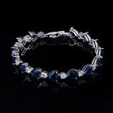 925 Silver Zircon Bracelet Women Jewelry