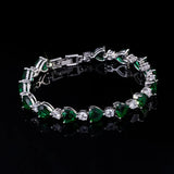 925 Silver Zircon Bracelet Women Jewelry