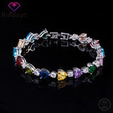 925 Silver Zircon Bracelet Women Jewelry
