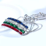 Women's 925 Silver Emerald Bracelet for Wedding and Parties