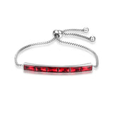 Women's 925 Silver Emerald Bracelet for Wedding and Parties