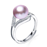 Silver 925 Jewelry Pearl Zircon Ring for Women Wedding Engagement Party