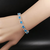 925 Silver Zircon Wedding Party Bracelet