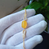 925 Silver Bracelet with Emerald Zircon Gemstone for Wedding