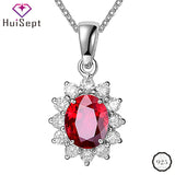 Silver 925 Zircon Necklace for Women Wedding Bridal Party Gift