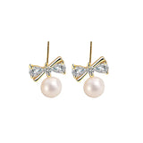 925 Silver Zircon Gemstone Stud Earring for Women Wedding