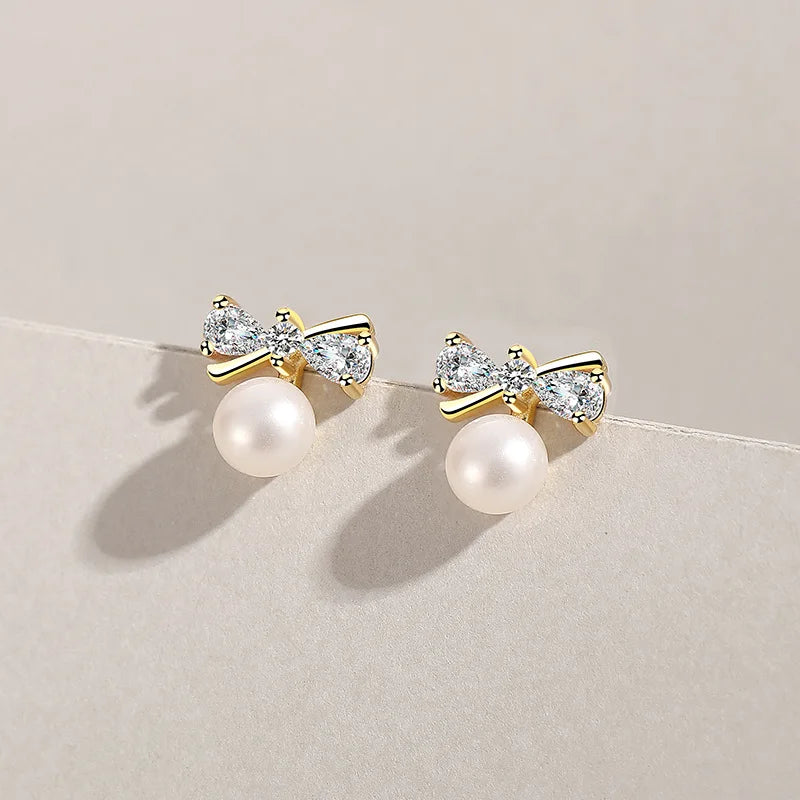 925 Silver Zircon Gemstone Stud Earring for Women Wedding