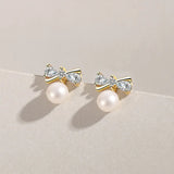 925 Silver Zircon Gemstone Stud Earring for Women Wedding