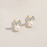 925 Silver Zircon Gemstone Stud Earring for Women Wedding
