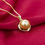 Pearl Necklace S925 Silver Jewelry Pendant for Women Wedding Bridal