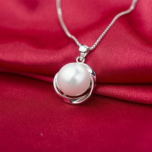 Pearl Necklace S925 Silver Jewelry Pendant for Women Wedding Bridal