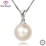 Silver 925 Pearl Necklace Pendant Wedding Engagement Gift