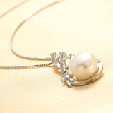 Zircon Gemstone Pendant 925 Silver Necklace for Women
