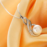Zircon Gemstone Pendant 925 Silver Necklace for Women