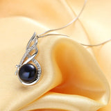 Zircon Gemstone Pendant 925 Silver Necklace for Women