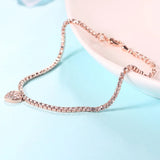 Heart Shape Zircon Gemstone Bracelet Silver 925 Jewelry for Women