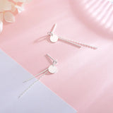 Sterling Silver 925 Long Tassel Drop Earrings Wedding Party