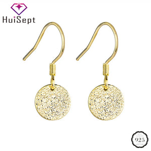 925 Silver Drop Earrings Round Shape Wedding Wholesales