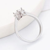 925 Silver Zircon Gemstone Ring for Women Size 6-10