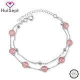 925 Silver Bracelet with Quartz Gemstone for Girl