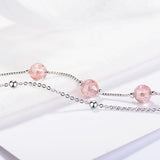 925 Silver Bracelet with Quartz Gemstone for Girl