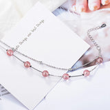 925 Silver Bracelet with Quartz Gemstone for Girl