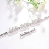 925 Silver Bracelet with Zircon Gemstone for Women