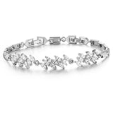 925 Silver Bracelet with Zircon Gemstone for Women