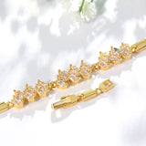 925 Silver Bracelet with Zircon Gemstone for Women