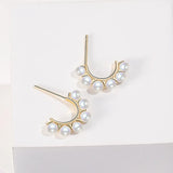 925 Sterling Silver Pearl Drop Earrings Wedding Party Jewelry