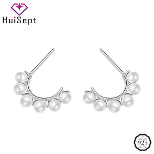 925 Sterling Silver Pearl Drop Earrings Wedding Party Jewelry
