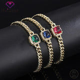925 Silver Women's Bracelet with Zircon Gemstone for Wedding Party