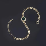 925 Silver Women's Bracelet with Zircon Gemstone for Wedding Party