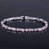 925 Silver Zircon Bracelet for Wedding Party