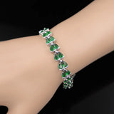 925 Silver Women Bracelet with Zircon for Wedding Engagement Birthday