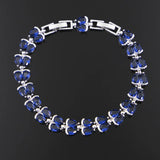 925 Silver Women Bracelet with Zircon for Wedding Engagement Birthday