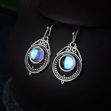 Moonstone Drop Earrings 925 Silver Jewelry for Wedding Party
