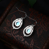 Moonstone Drop Earrings 925 Silver Jewelry for Wedding Party