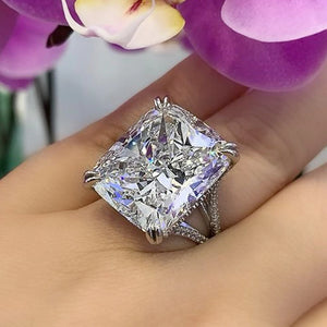 Geometric Square CZ Ring for Women