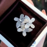 Butterfly Dazzling Women Finger Rings Wedding Party Accessories Fancy Gift