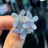 Butterfly Dazzling Women Finger Rings Wedding Party Accessories Fancy Gift