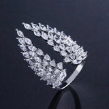 Angel Wing CZ Rings Women's Fancy Jewelry