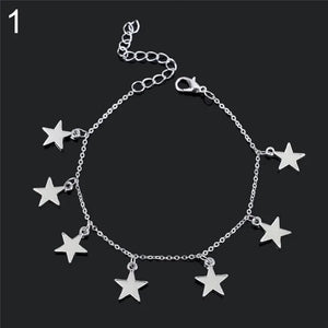 Luminous Anklet Bracelet Women Love/Star/Flower Charm Ankle Chain